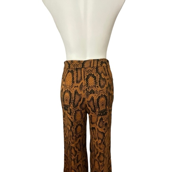 Zara Snake Print Wide Leg High Waisted Pant Bloggers Fave Nwot - Picture 11 of 15